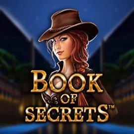 Book of Secrets slot logo by SYNOT Games at Gambloria Casino