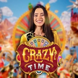 Crazy Time slot icon by Evolution, available at Gambloria Casino